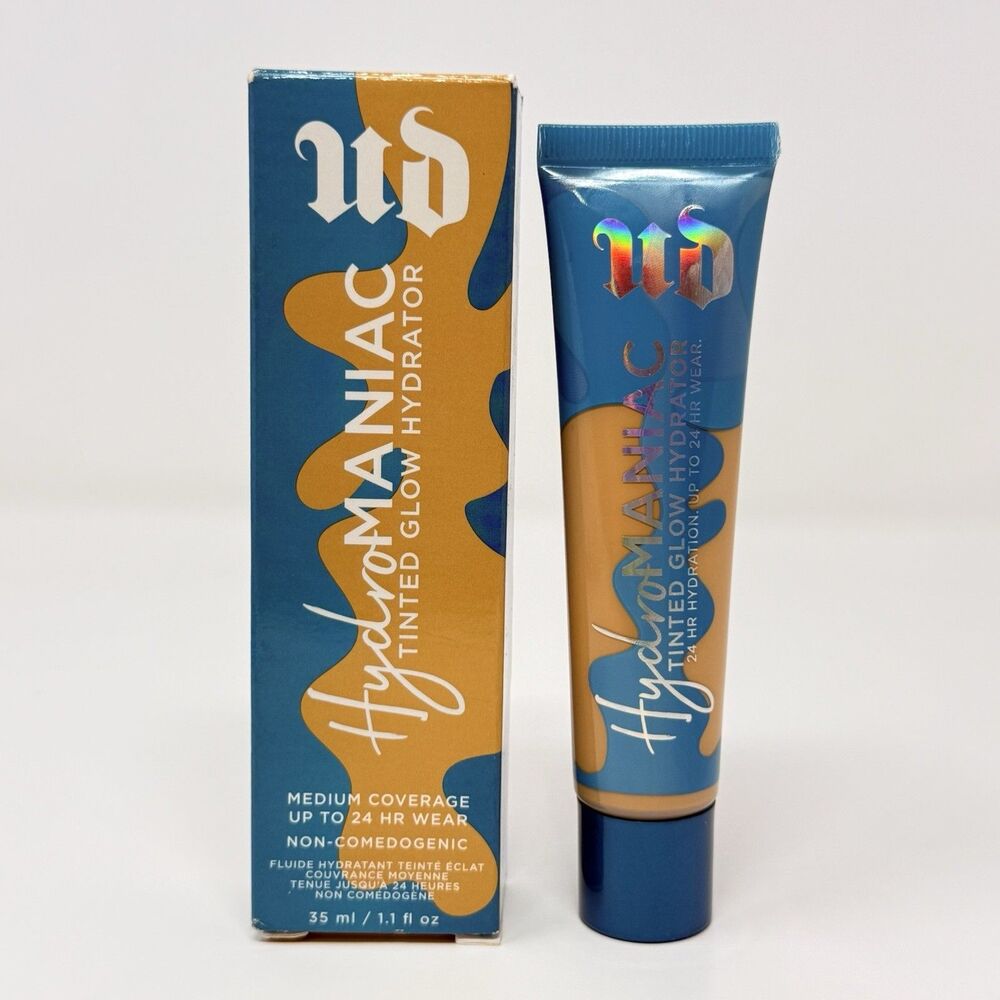 Urban Decay Hydromaniac Tinted Glow Hydrator 50 Medium New 1.1 oz Box